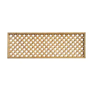 Forest Garden 6ft Diamond European softwood Trellis panel (W)61cm x (H)183cm