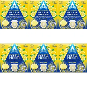 Astonish Toilet Bowl Fizz & Fresh Lemon Splash 8 Tabs (Pack of 6)