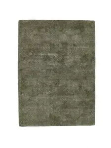 Olive Plain Modern Rug Easy to clean Living Room and Bedroom-200cm X 300cm