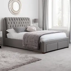 Birlea Valentino King Bed Grey