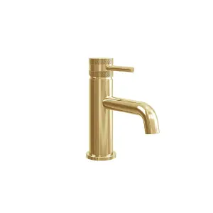 UK Home Living Avalon Core Mono Basin Mixer Brushed Brass