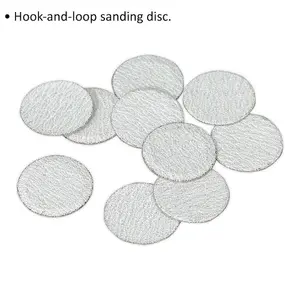 10 PACK - 75mm Hook & Loop Mini Sanding Discs - 120 Grit Aluminium Oxide Sheet