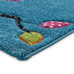 Birdy Rug 80 x 150cm / Adorable Bird-Themed Rug for Kids' Rooms