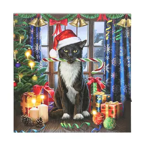 Lisa Parker Krampuss Christmas Light Up Canvas Multicoloured (One Size)