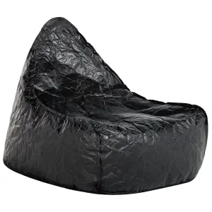 Beliani Modern Bean Bag Black DROP