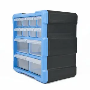 TekBox DIY Storage Organiser Unit with 12 Drawers