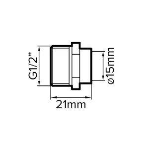 Flomasta Copper Pipe fitting coupler