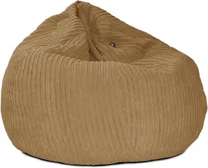 rucomfy Jumbo Cord Slouchbag Beanbag - Caramel