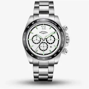 Rotary Mens Henley Chronograph White Dial Watch GB05440/02 By TH Baker