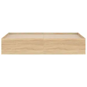 Berkfield Bed Frame Sonoma Oak 180x200 cm Super King Size