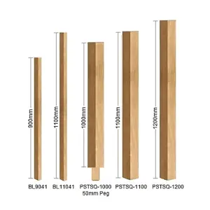 Oak Spindle Blank 32mm x 32mm x 900mm - 16 Pack UK Manufactured Traditional Products Ltd