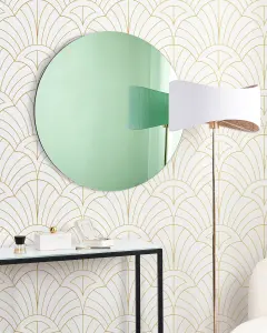 Beliani Modern Wall Mirror BOUCHON Green