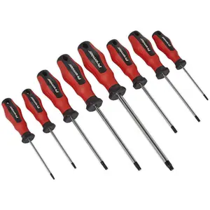 8 PACK Premium S2 STEEL Soft Grip Screwdriver Set TRX Star Security Various Size