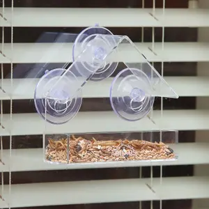 Window Bird Feeder with Seed Tray