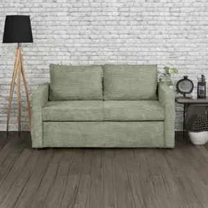 Sofi Two Seater Sofa Bed with Storage - Green