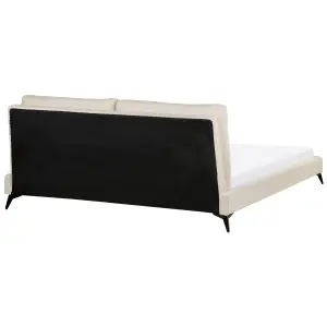 Boucle EU Super King Size Bed Beige MELLE