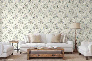 SK Filson Blue Floral Wallpaper