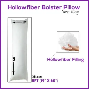 Hollowfiber Bolster Pillows Orthopaedic Pregnancy Maternity Full Body Support Long Cushions