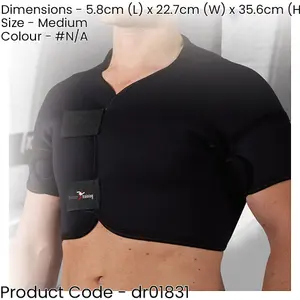 MEDIUM Neoprene Full Shoulder Support - Dislocation Rheumatic Relief Compression