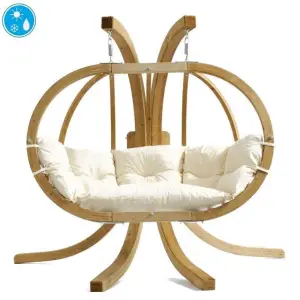 Amazonas Globo Royal Double Seater Hanging Chair Set in Natura