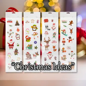 Christmas Stickers 1 x Varied Design 15cm x 55cm Christmas Themed