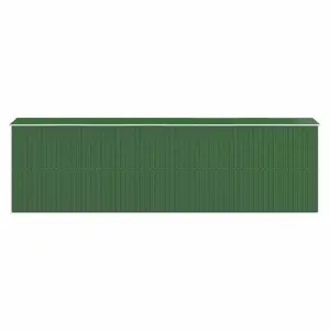 Berkfield Garden Shed Green 192x689x223 cm Galvanised Steel