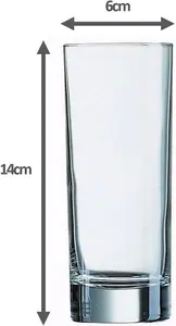 simpa 330ml Highball Heavy Base Drinking Glasses 12PC Set