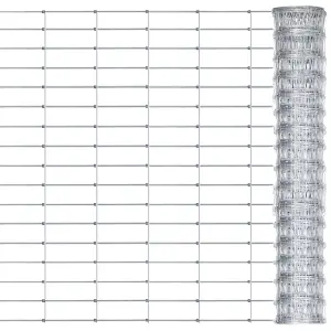 Berkfield Garden Fence Galvanised Steel 50x0.8 m Silver