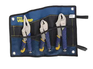 Fast Release Locking Pliers Set Of 3 7R  9Ln & 10Wr