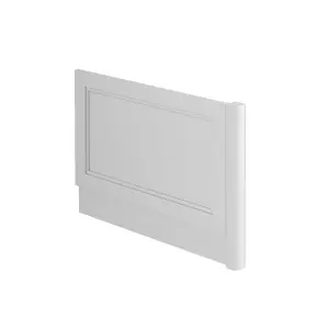 Fairmont Traditional Matt White End Bath Panel and Corner Post (W)750mm