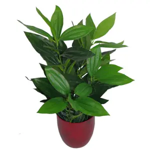 70cm Leaf Design UK Realistic Large Artificial Foliage Plant with Pot