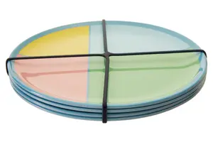 Maison by Premier Mimo Set Of 4 Melamine Dinner Plates