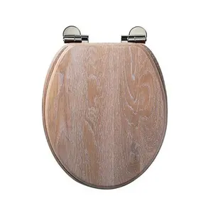 Roper Rhodes Limed Oak Wooden Soft Close Toilet Seat Top Fix Quick Release