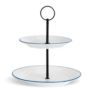 Nicola Spring - White Farmhouse Cake Stand - 21cm