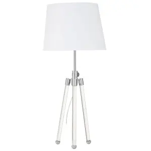 Interiors by Premier Halia Nickel Finish Table Lamp