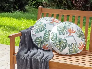 Set of 2 Outdoor Cushions TORRAZZO White