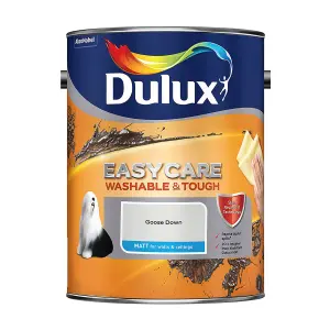 Dulux Easycare Washable & Tough Goose down Matt Wall & ceiling Emulsion paint, 5L