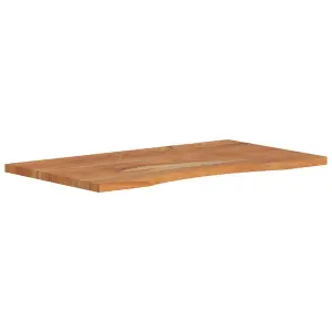 Berkfield Desk Top 90x50x2.5 cm Rectangular Solid Wood Acacia