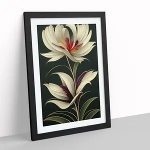 The Cosmopolitan Flower - Single Picture Frame Print Black Framed / 34cm H x 25cm W x 2cm D