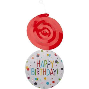 Amscan Swirl Birthday Party Decoration (Pack of 6) Multicoloured (One Size)