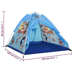 Berkfield Children Play Tent Blue 120x120x90 cm