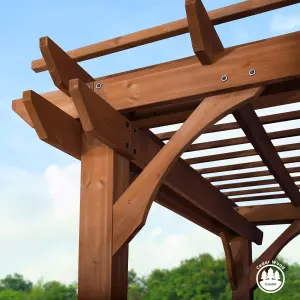 Backyard Discovery Cedar Wood Pergola  3.6m x 3m (12ft x 10ft)