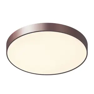 Luminosa Modern LED Flush Ceiling Light Coffee, Warm White 3000K 3600lm