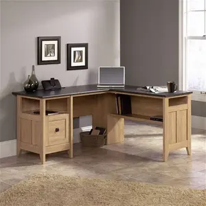 Teknik 5412320 Home Study L-Shaped Desk In Dover Oak Finish