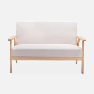 sweeek. 2-seater scandi-style loveseat sofa Isak 114x69.5x73 cm