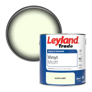 Leyland Trade Vinyl Matt Walls & Ceilings Emulsion Paint (S 0510-G40Y) 2.5L