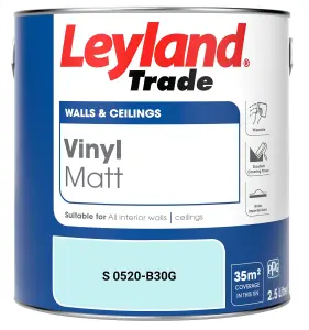 Leyland Trade Vinyl Matt Walls & Ceilings Emulsion Paint (S 0520-B30G) 2.5L