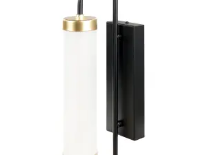 Metal LED Wall Lamp Black and Gold HENRY