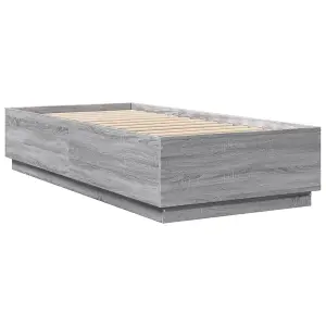 Berkfield Bed Frame without Mattress Grey Sonoma 90x200 cm