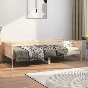 Berkfield Day Bed Solid Wood Pine 90x190 cm